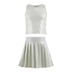 CREAM CRYSTAL TENNIS SET