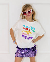 SHIMMER RAINBOW GEM CRYSTAL T-SHIRT