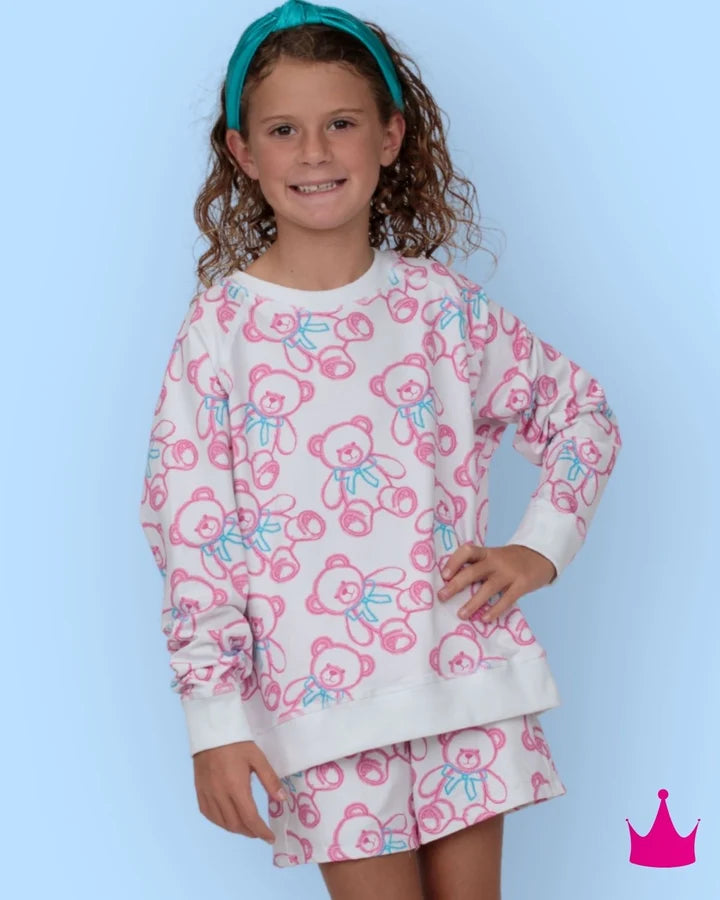 SPRAY PAINTED BEARS WHITE SET