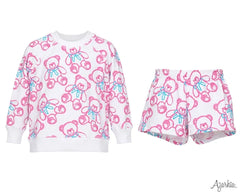 SPRAY PAINTED BEARS WHITE SET