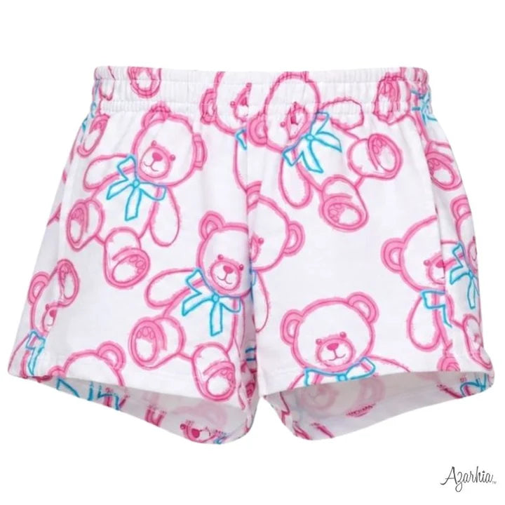 SPRAY PAINTED BEARS WHITE SET