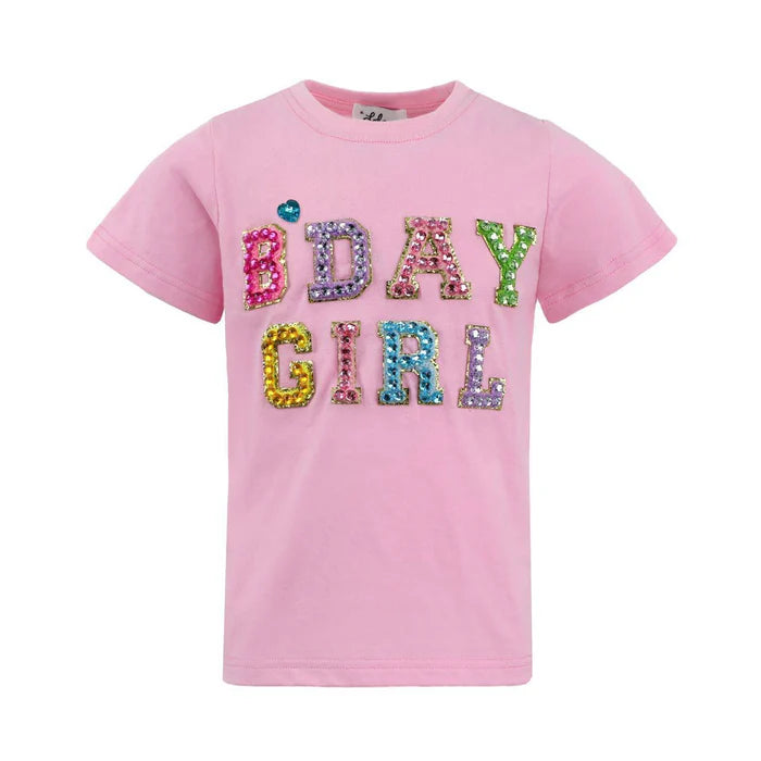 PINK BIRTHDAY GIRL GEM T-SHIRT