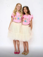 PINK BIRTHDAY GIRL GEM T-SHIRT
