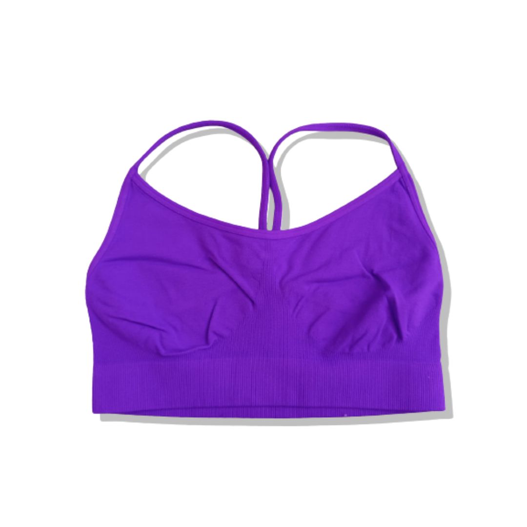 SOLID BRA CAMI NEON PURPLE