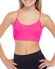 SOLID BRA CAMI NEON PINK