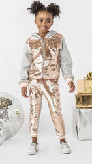 GOLDIE FLIP SEQUIN PANT SET