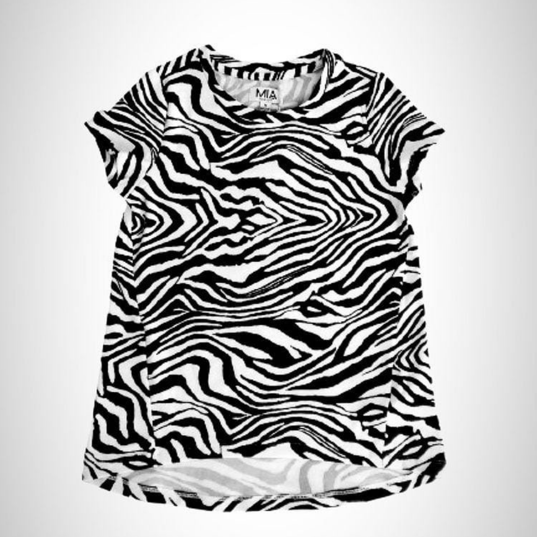 ANIMAL TEE ZEBRA