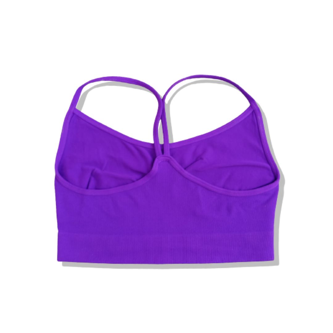 SOLID BRA CAMI NEON PURPLE