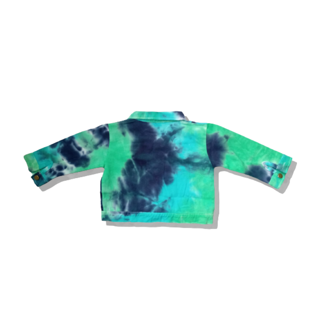 DENIM JACKET TIE DYE AZUL/VERDE