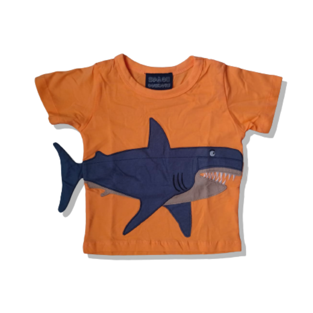 T-SHIRT SHARK NARANJA