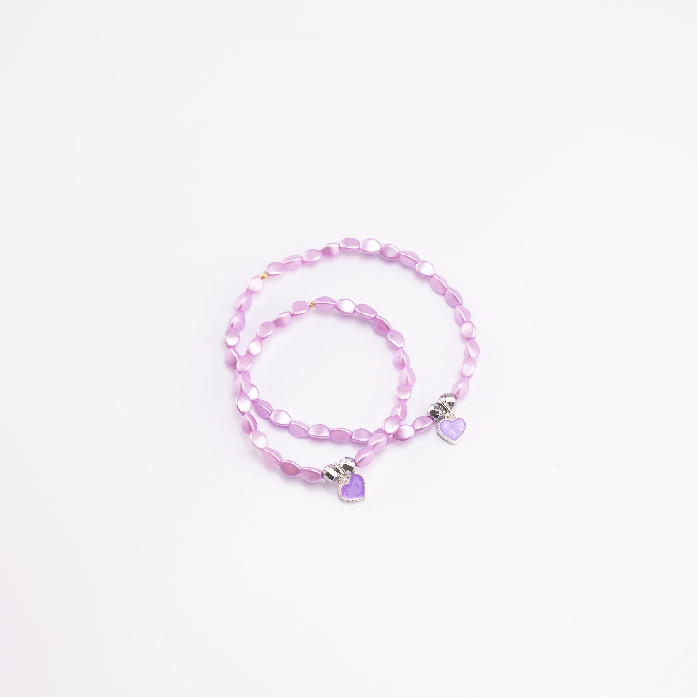 MOM AND ME SET PULSERAS MORADO PASTEL