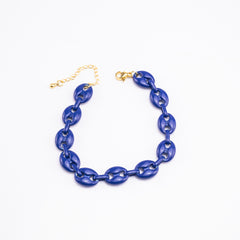 PULSERA CADENA GRUESA ESMALTADA