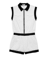 EYELET ROMPER WHITE