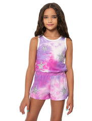 TIE DYE ROMPER PURPLE