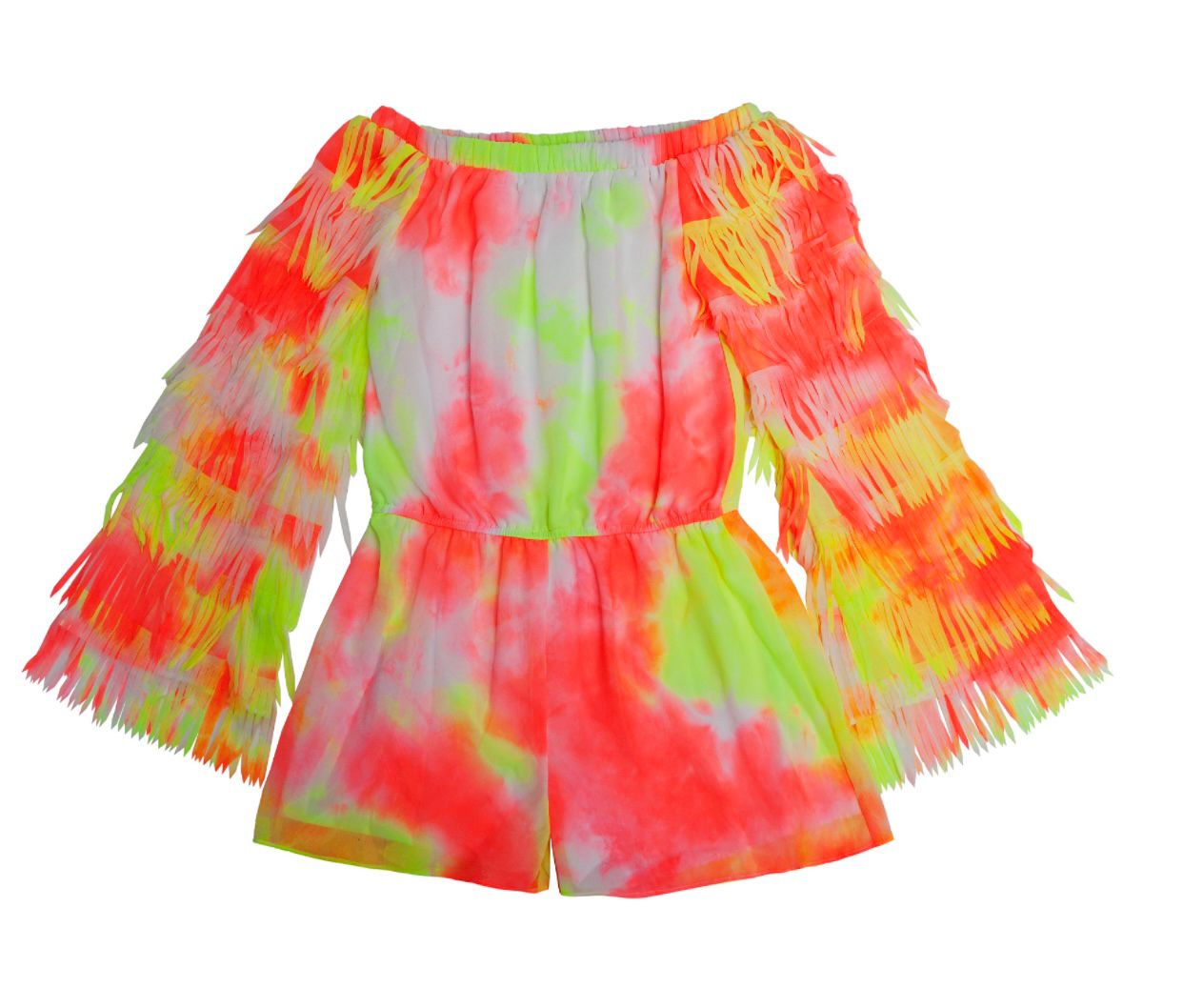 FRINGE ROMPER TIEDYE