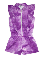 RUFFLE ROMPER PURPLE