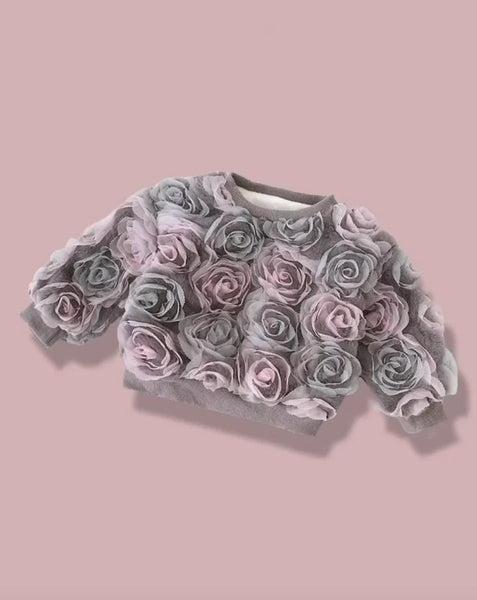 SUDADERA ROSAS