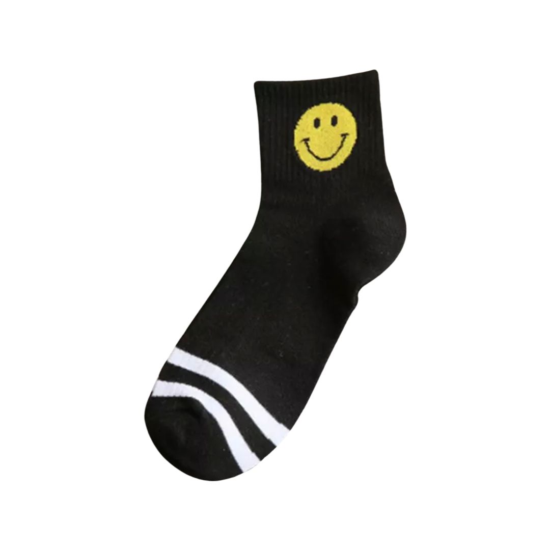 CALCETINES NEGROS SMILEY