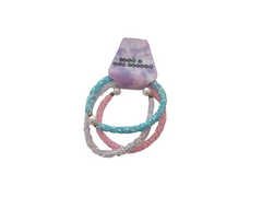 PULSERAS DE MANGUERA CON BRILLANTINA