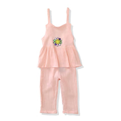 ROMPER PEACH PATCH